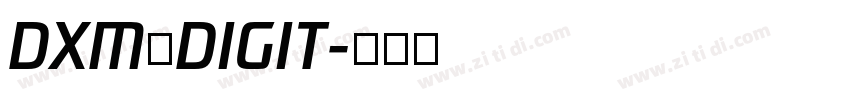 DXM DIGIT字体转换